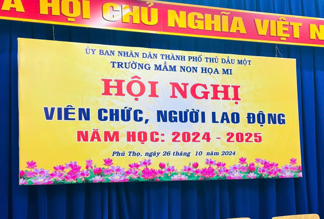 HỘI NGHỊ VIÊN CHỨC NGƯỜI LAO ĐỘNG NĂM HỌC: 2024-2025